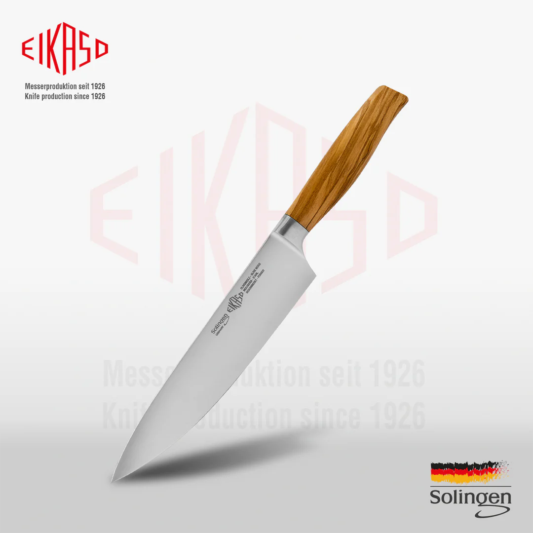 EIKASO SOLINGEN - ŞEF BIÇAK 21 CM / 33 CM G-LINE ZEYTİN AĞACI SAPLI
