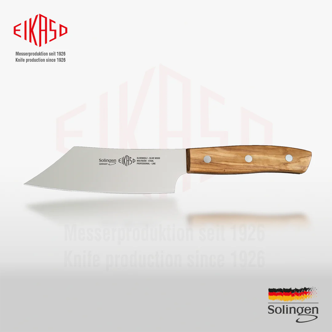 EIKASO SOLINGEN - ŞEF BIÇAK 15 CM / 27 CM G-LINE ZEYTİN AĞACI SAPLI